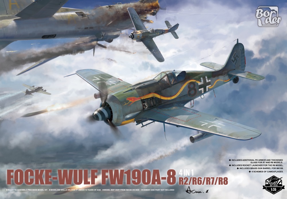 1/32　フォッケウルフ Fw190 A-8 4in1(R2/R6/R7/R8)