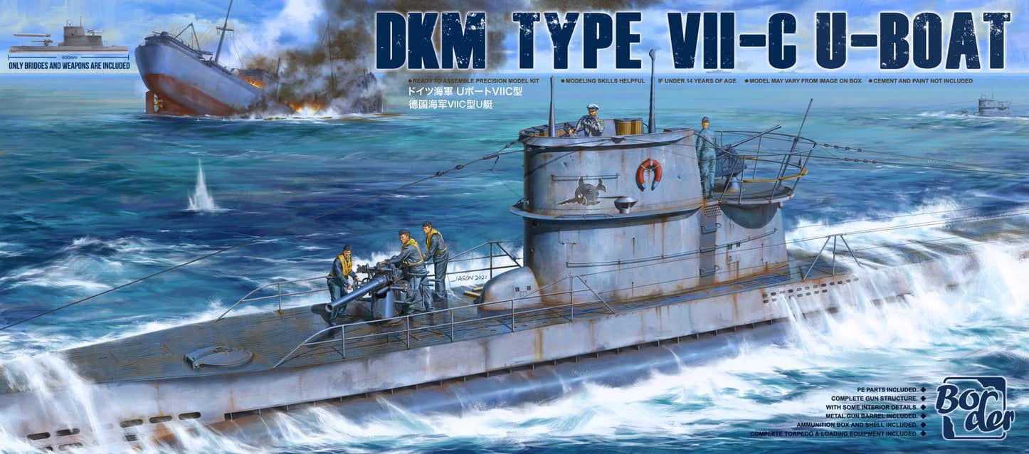 1/35　ドイツ海軍 Uボート ⅦC型（水上航行モデル） - ウインドウを閉じる