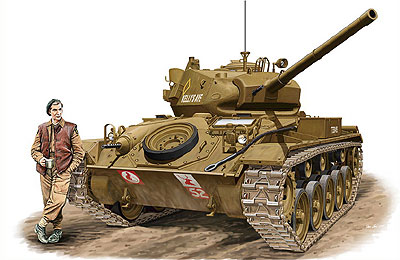1/35　M24チャーフィー軽戦車英軍仕様(大戦型)+戦車兵1体 - ウインドウを閉じる