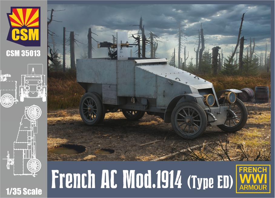 1/35 フランス 1914年型装甲車 (タイプED) - ウインドウを閉じる