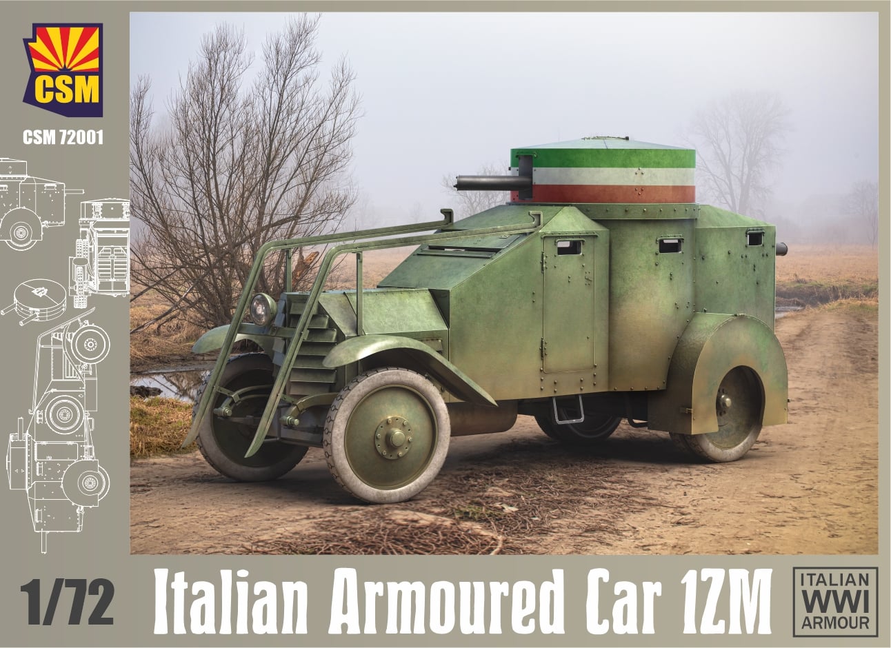1/72 イタリア 1ZM 装甲車 - ウインドウを閉じる