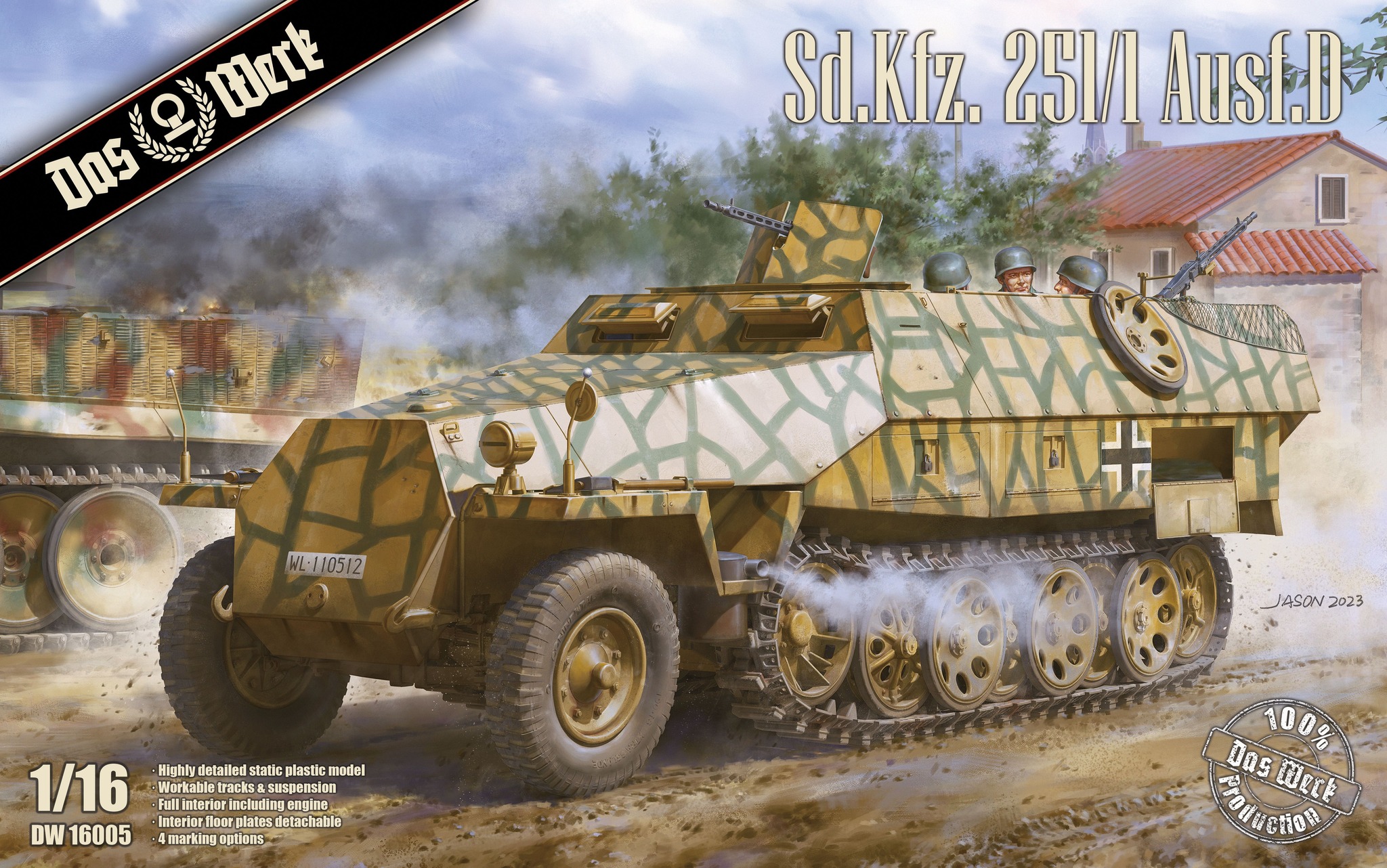1/16 Sd.Kfz.251/1 Ausf.D 装甲兵員輸送車型 - ウインドウを閉じる