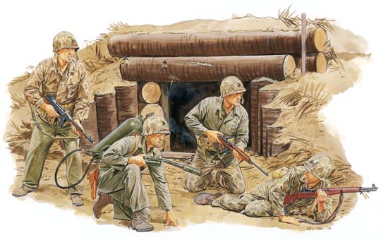 1/35　アメリカ海兵隊　第２師団（タラワ1943） - ウインドウを閉じる