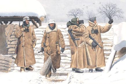 1/35 WW.II ドイツ軍 歩哨用オーバーコートを着た歩兵 レニングラード1943