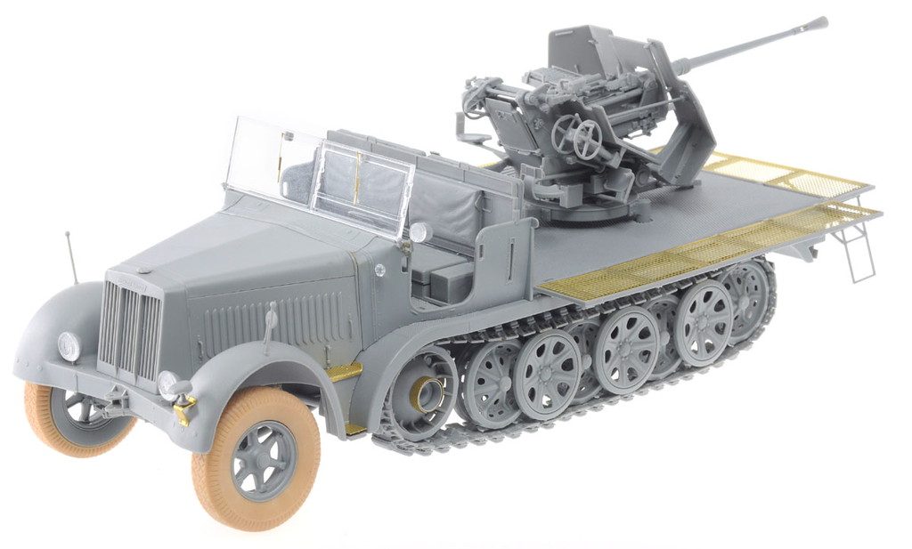 1/35 WW.II ドイツ軍 Sd.Kfz.7/2 8トンハーフトラック 3.7cm対空機関砲