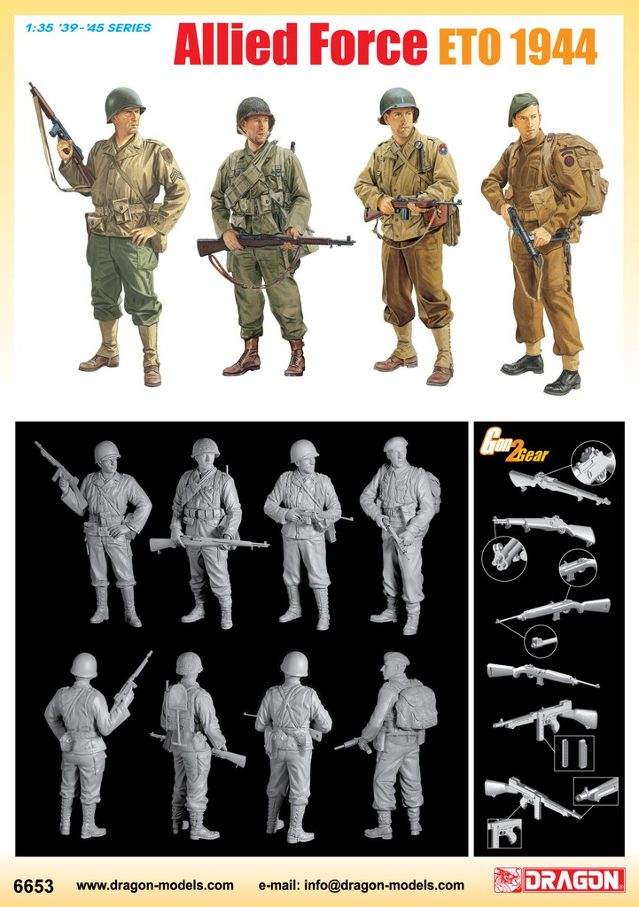 1/35 WW.II アメリカ軍兵士&イギリス軍兵士　ヨーロッパ戦線　1944