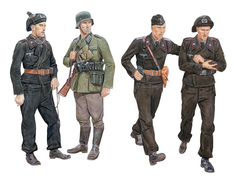 1/35 WW.II ドイツ軍 幽霊師団 タンククルー 1940 電撃戦