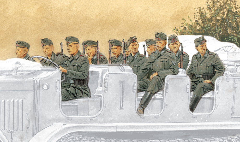 1/35 WW.II ドイツ軍 ハーフトラック乗車兵