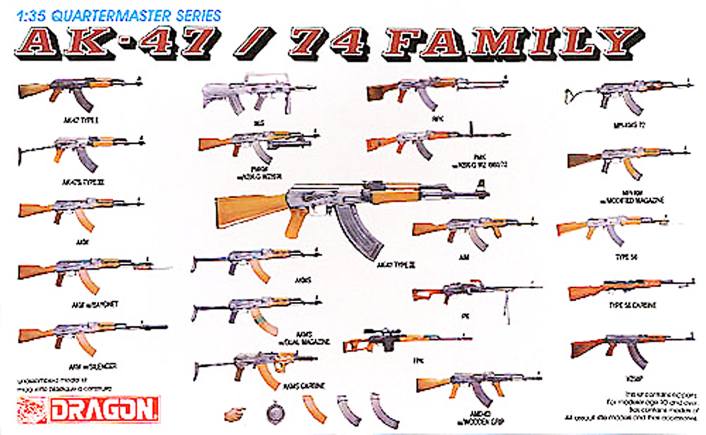 1/35 ソビエト軍ウエポンセット AK-47/74 ライフルファミリー Part.1