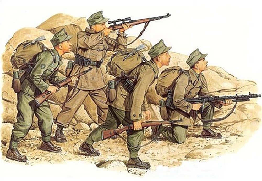 1/35 WW.II ドイツ山岳猟兵 コーカサス1942 - ウインドウを閉じる
