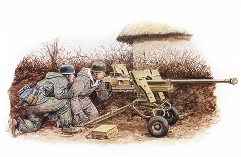 1/35 WW.II ドイツ軍 2.8cm sPzB41 ゲルリッヒ重対戦車銃&降下猟兵 - ウインドウを閉じる