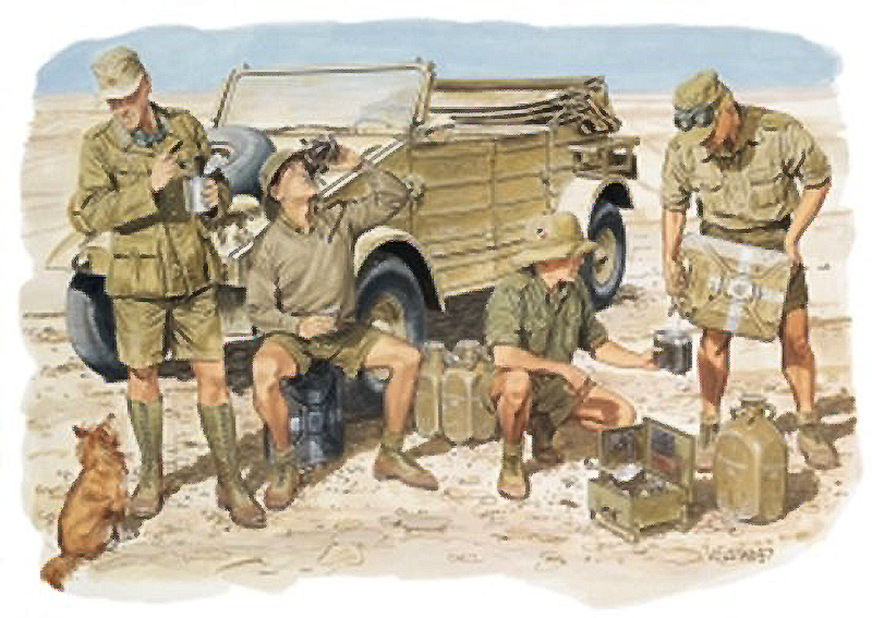 1/35 WW.II ドイツアフリカ軍団 DAK 休息セット