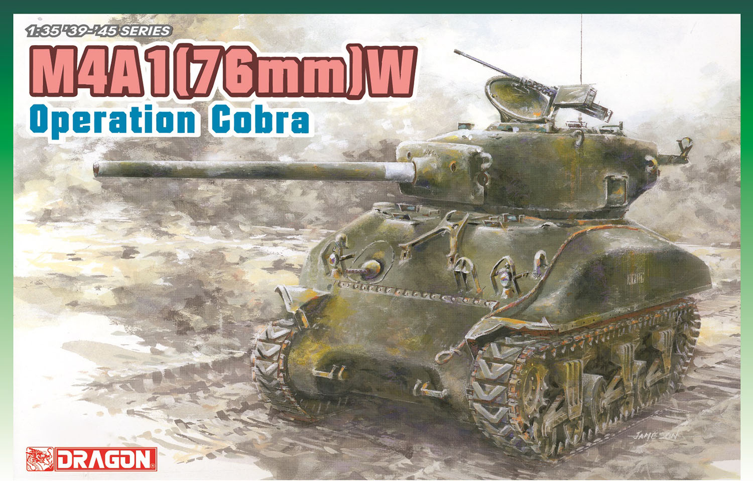 1/35　WW.II アメリカ軍 M4A1 シャーマン(76)W オペレーション コブラ マジックトラック/アルミ砲身/3Dプリ