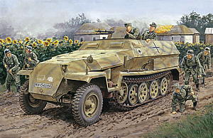 1/35 WW.II ドイツ軍 Sd.Kfz.251 Ausf.C フィギュア4体付属（ボーナスパーツひまわり付属） - ウインドウを閉じる