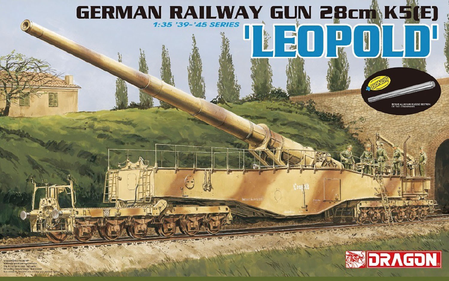 【予約する】　1/35 WW.II ドイツ軍 28cm列車砲K5E レオポルド （2025ver.）