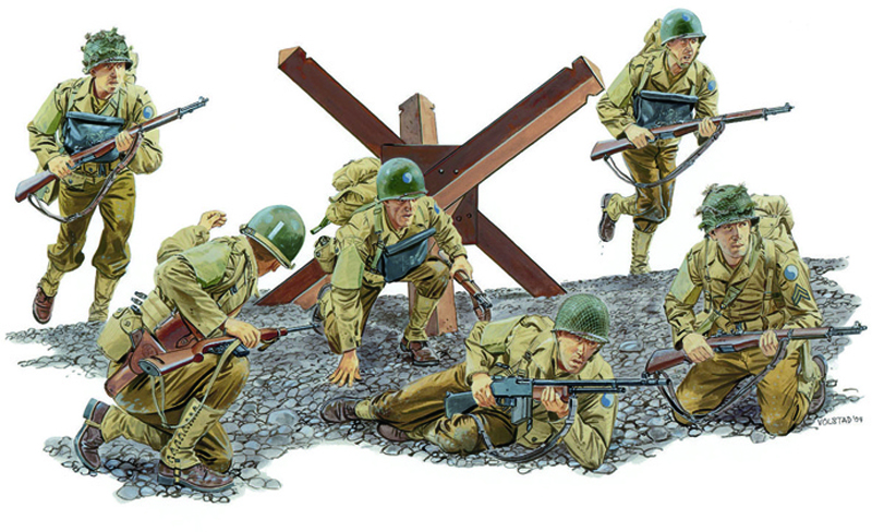 1/35 WW.II アメリカ軍 第29歩兵師団 歩兵 ノルマンディ上陸作戦 オマハビーチ D-DAY - ウインドウを閉じる