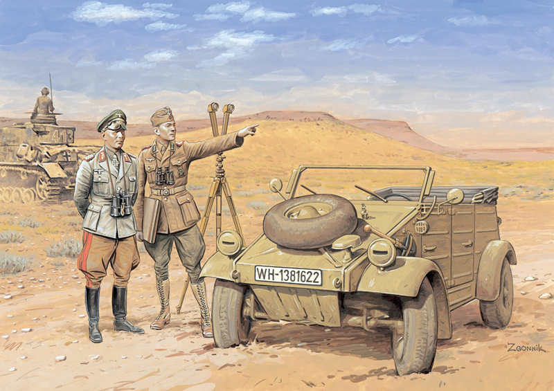1/35 WW.II ドイツアフリカ軍団 キューベルワーゲン - ウインドウを閉じる