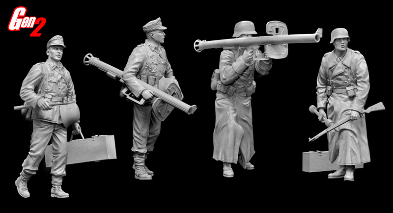 1/35 WW.II ドイツ軍 対戦車兵 w/パンツァーシュレック