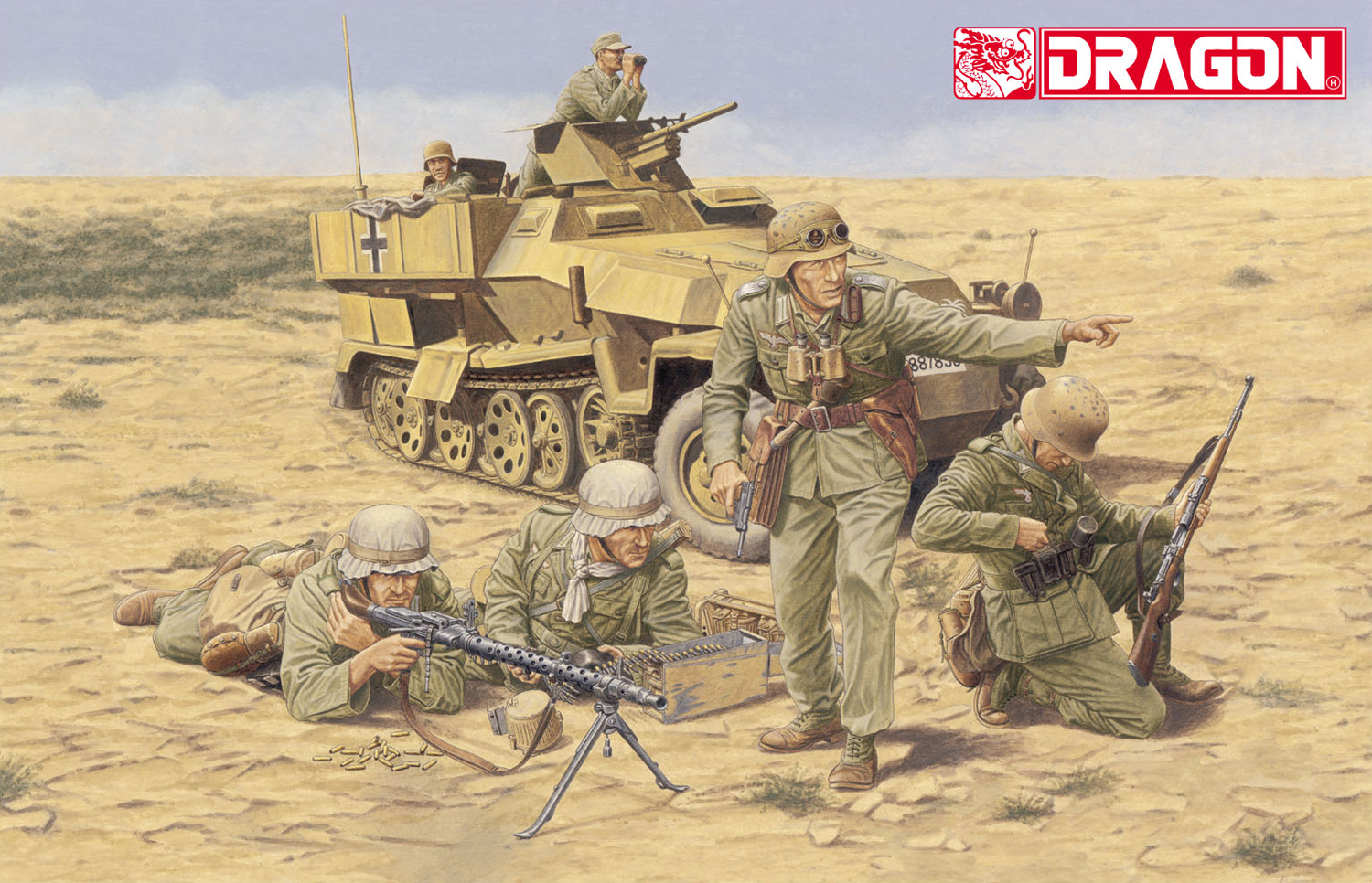 1/35 WW.II ドイツ軍 アフリカ軍団歩兵 エル アラメイン 1942