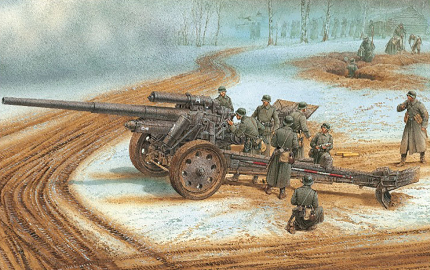 【予約する】　1/35 WW.II ドイツ軍 10cm sK18カノン砲 アルミ砲身/フィギュア付属 - ウインドウを閉じる