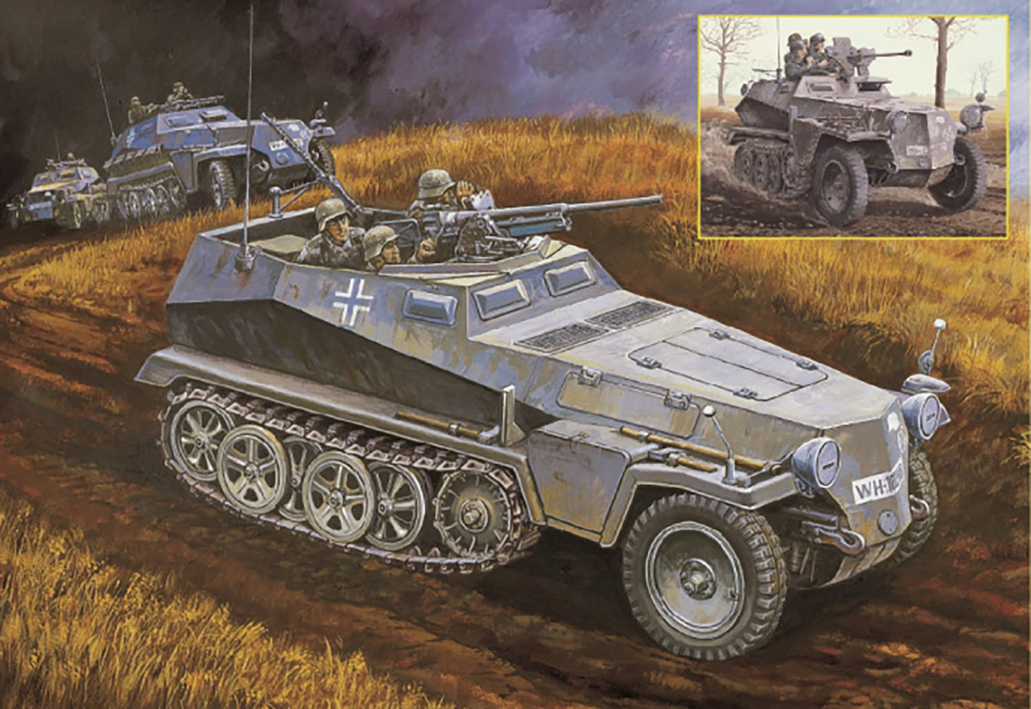 1/35 WW.II ドイツ軍 Sd.Kfz.250 A型 3.7cm/2.8cm 対戦車砲搭載型 2in1