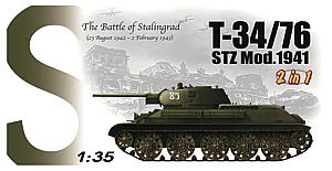 1/35 WW.II ソビエト軍 T-34/76 STZ 1941年型 2in1 マジックトラック付属 - ウインドウを閉じる