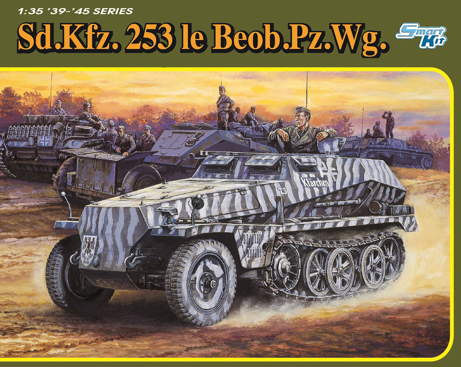 1/35 WW.II ドイツ軍 Sd.Kfz.253 軽装甲観測車 マジックトラック/金属製車幅ポール/フィギュア付属 豪華仕様 - ウインドウを閉じる