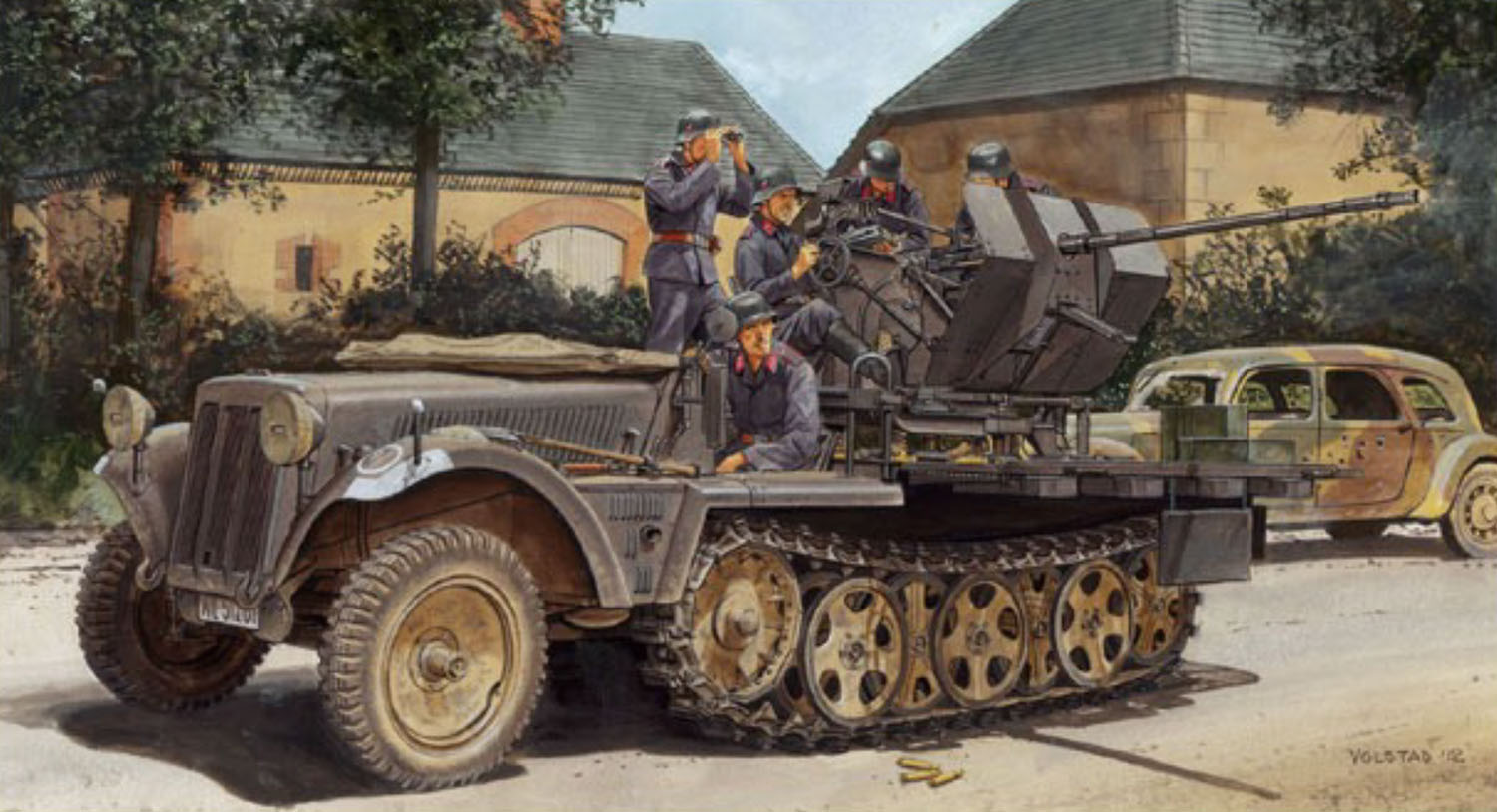 【予約する】　1/35 WW.II ドイツ軍 Sd.Kfz.10/4 1トンハーフトラック 2cm対空機関砲 Flak30搭載型