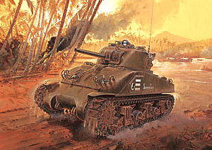 1/35 WW.II アメリカ軍 M4シャーマン "コンポジット車体" 太平洋戦線 マジックトラック付属