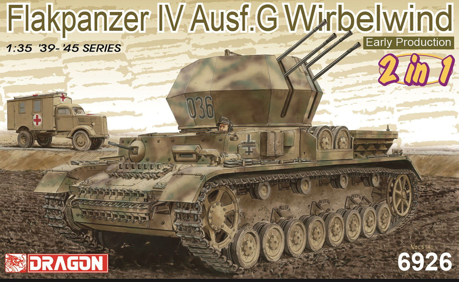 1/35 WW.II ドイツ軍 対空戦車 IV号G型 ヴィルベルヴィント 初期生産型 ツィンメリットコーティング付き 2in1