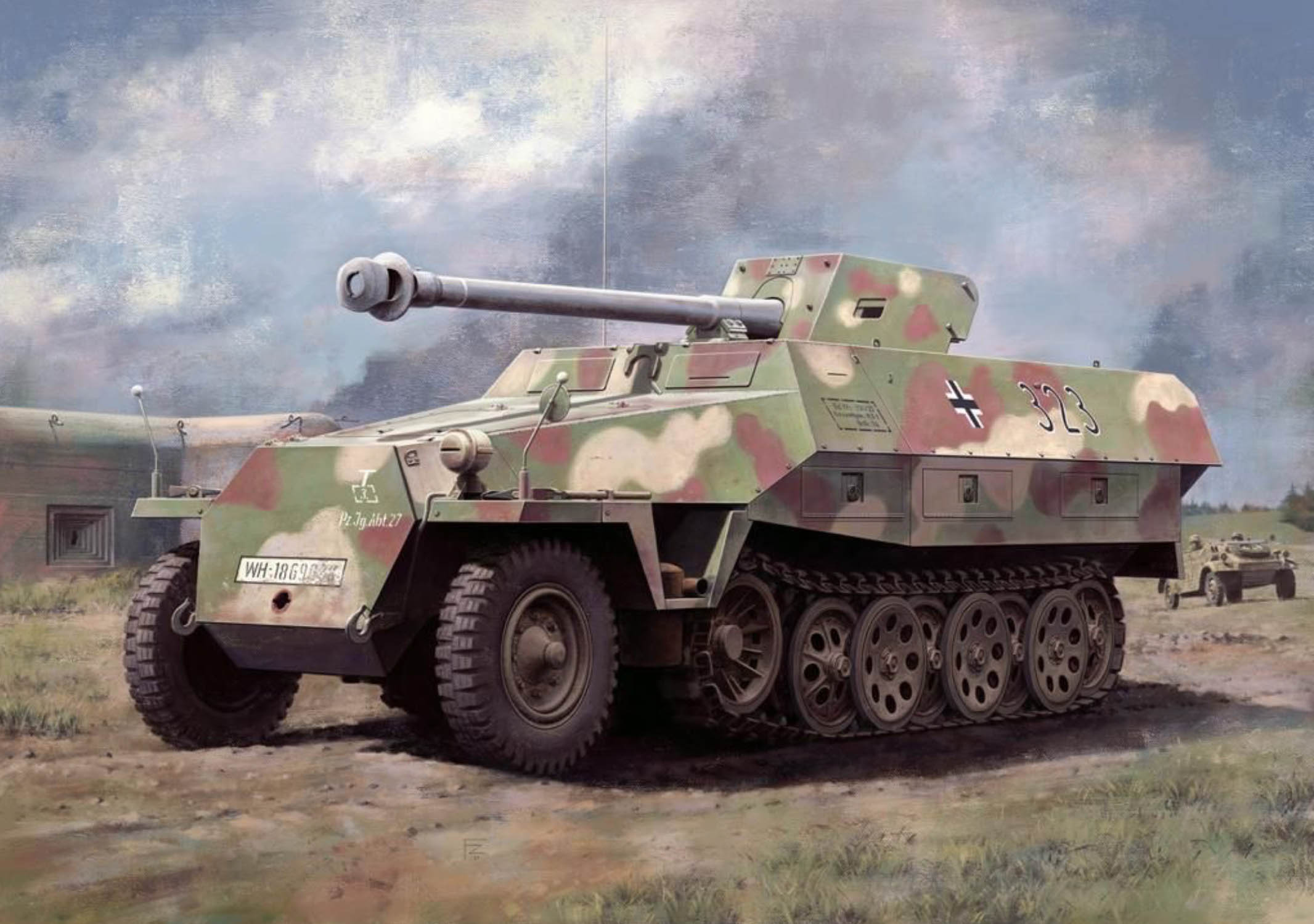 1/35 WW.II ドイツ軍 Sd.kfz.251/22 Ausf.D 7.5cm PaK40 対戦車自走砲 - ウインドウを閉じる