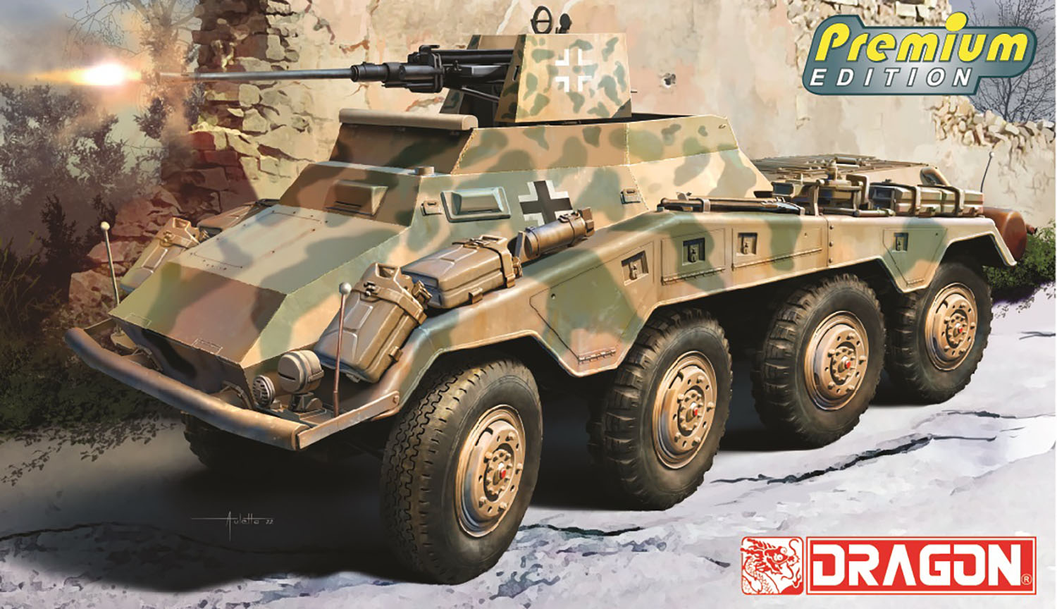 【予約する】　1/35 WW.II ドイツ軍 Sd.Kfz.234/3 シュヴェーベラフェッテ 2cm対空砲搭載型 8輪重装甲車