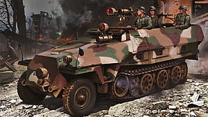 1/35　WW.II ドイツ軍 Sd.Kfz.251 Ausf.D ナイトビジョンファルケ フィギュア付属 - ウインドウを閉じる