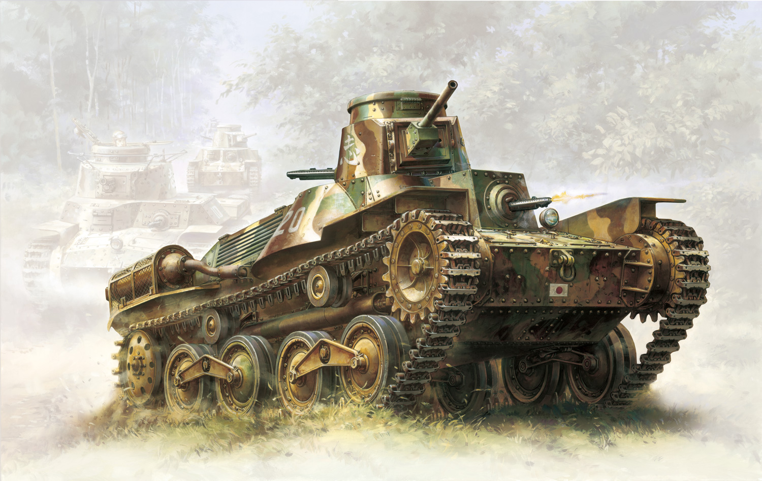 1/35 TANK OF THE WORLD WW.II 日本陸軍 九五式軽戦車 ハ号 初期型