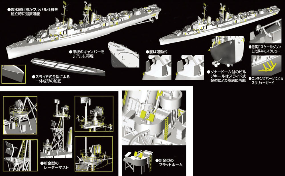 1/350 WW.II アメリカ海軍駆逐艦 ギアリング級 シャヴァリア DD-805