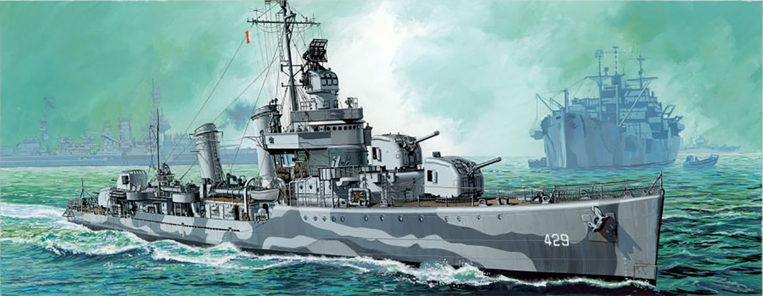1/350 WW.II アメリカ海軍 グリーブス級 U.S.S.リヴァモア DD-429 1942 - ウインドウを閉じる