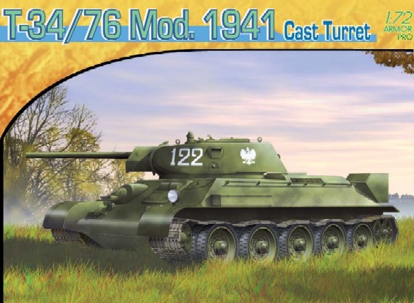 1/72 WW.II ソビエト軍 T-34/76 1941年型 鋳造砲塔 - ウインドウを閉じる
