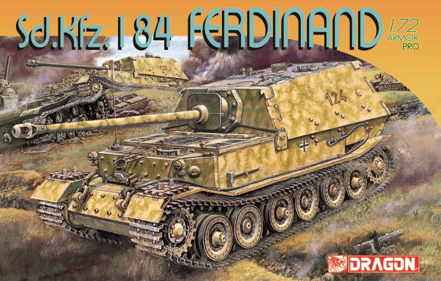 1/72 WW.II ドイツ軍 Sd.Kfz.184フェルディナンド 重駆逐戦車 - ウインドウを閉じる
