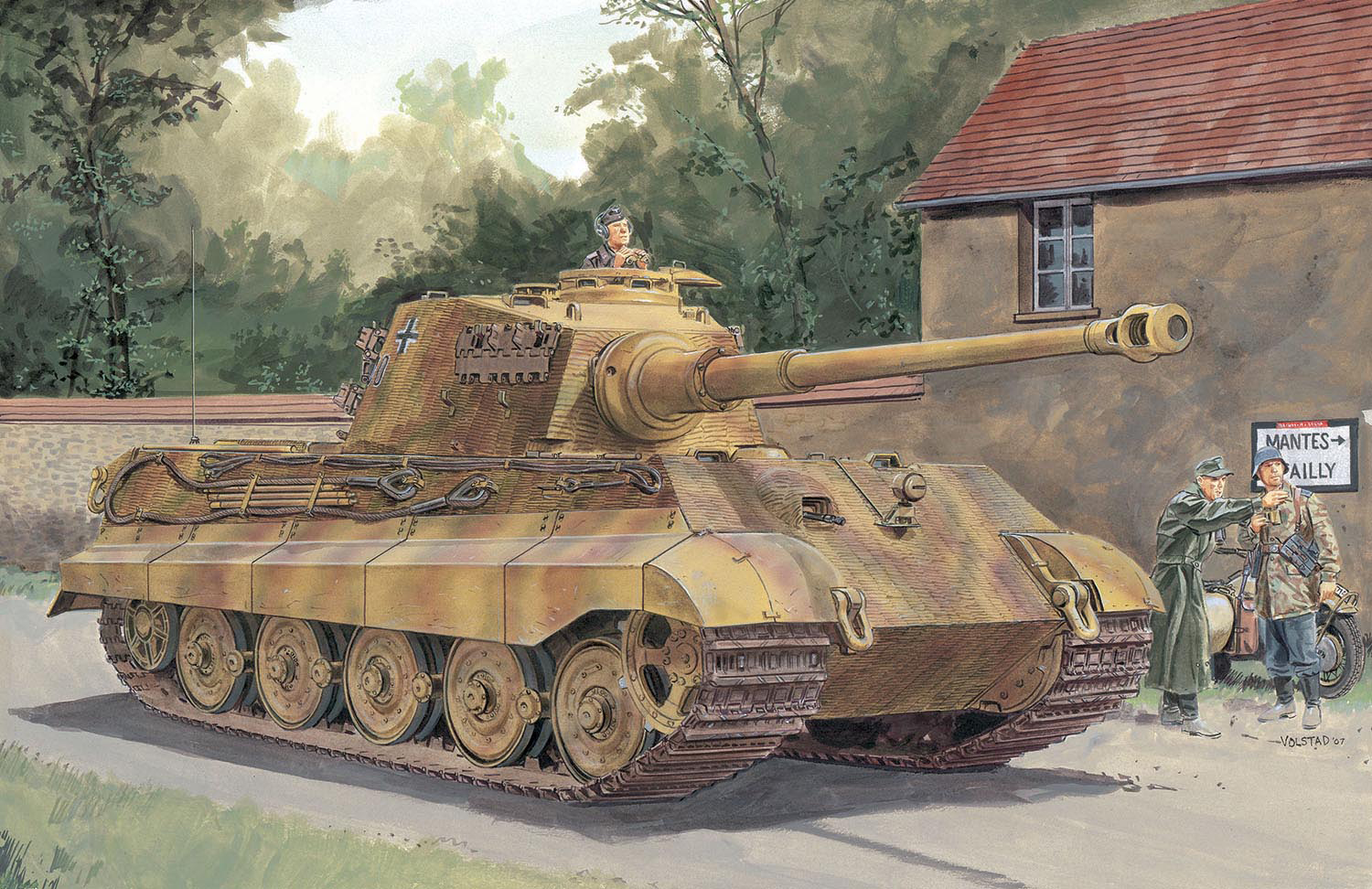 1/72 WW.II ドイツ軍重戦車キングタイガー ヘンシェル砲塔 - ウインドウを閉じる