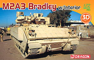 1/72 アメリカ軍 歩兵戦闘車 M2A3 ブラッドレー 3Dプリントパーツ インテリア付き