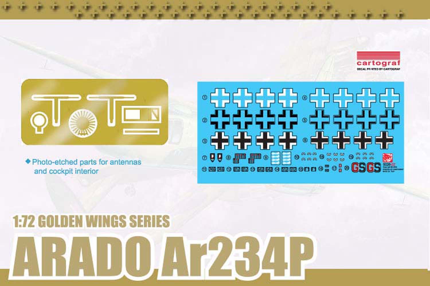 1/72 WW.II ドイツ空軍 高速偵察機 アラドAr234P - ウインドウを閉じる