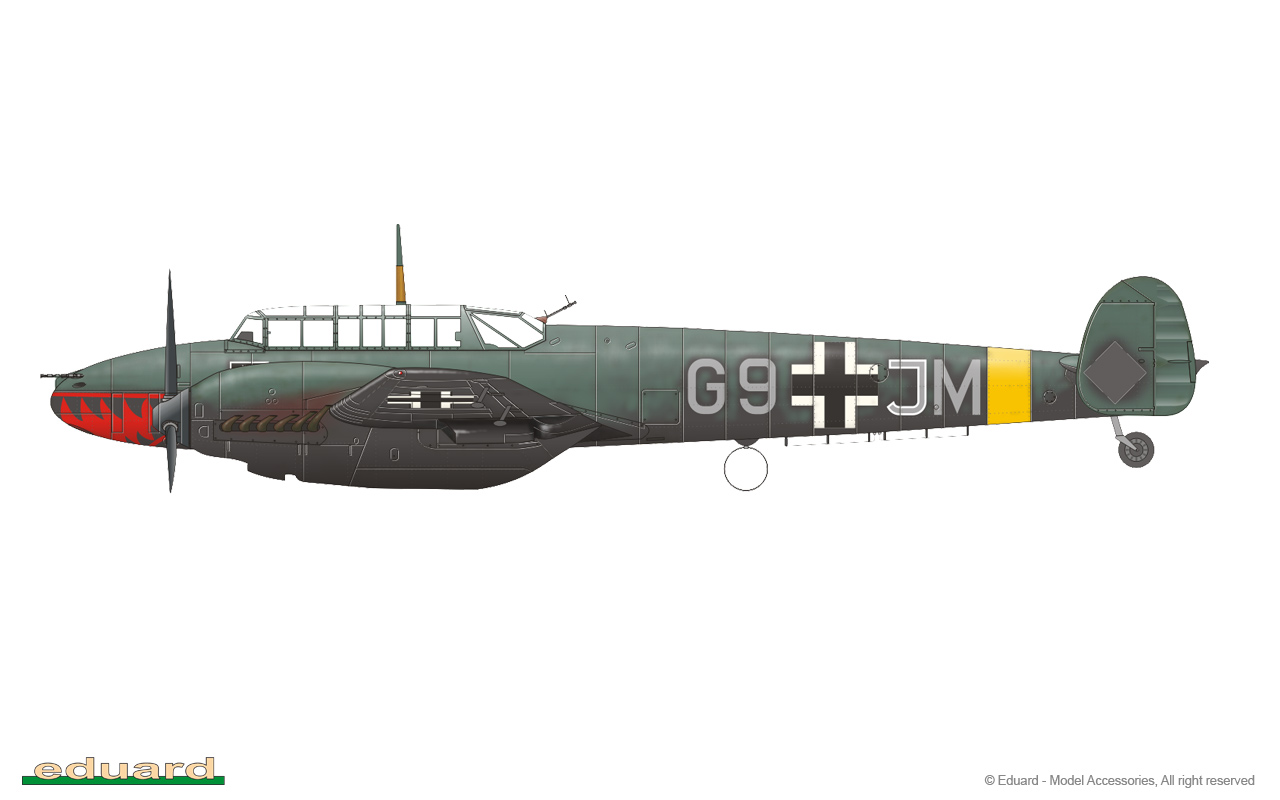 1/72 メッサーシュミット Bf110E プロフィパック