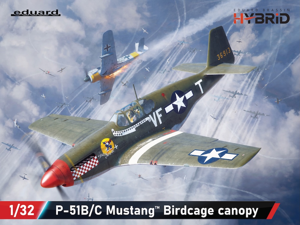 1/32 P-51B マスタング 通常キャノピー装備 ハイブリッドエディション