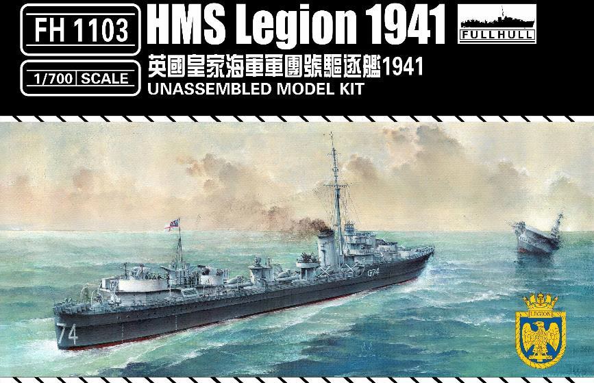 1/700 イギリス海軍駆逐艦 リージョン １９４１年