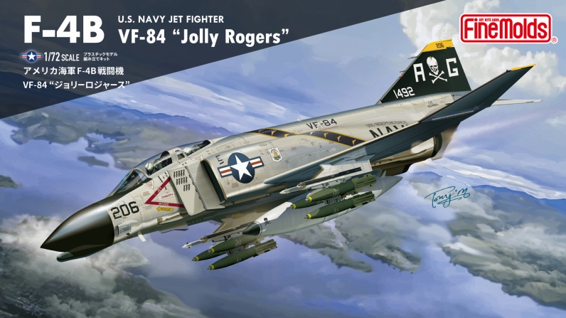 【予約する】　1/72　アメリカ海軍 F-4B 戦闘機 VF-84 “ジョリーロジャース”