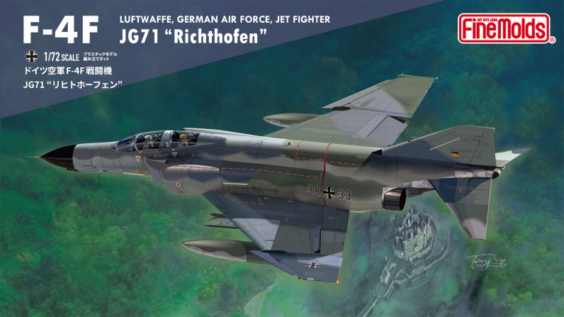 1/72 ドイツ空軍 F-4F 戦闘機 JG71 “リヒトホーフェン”