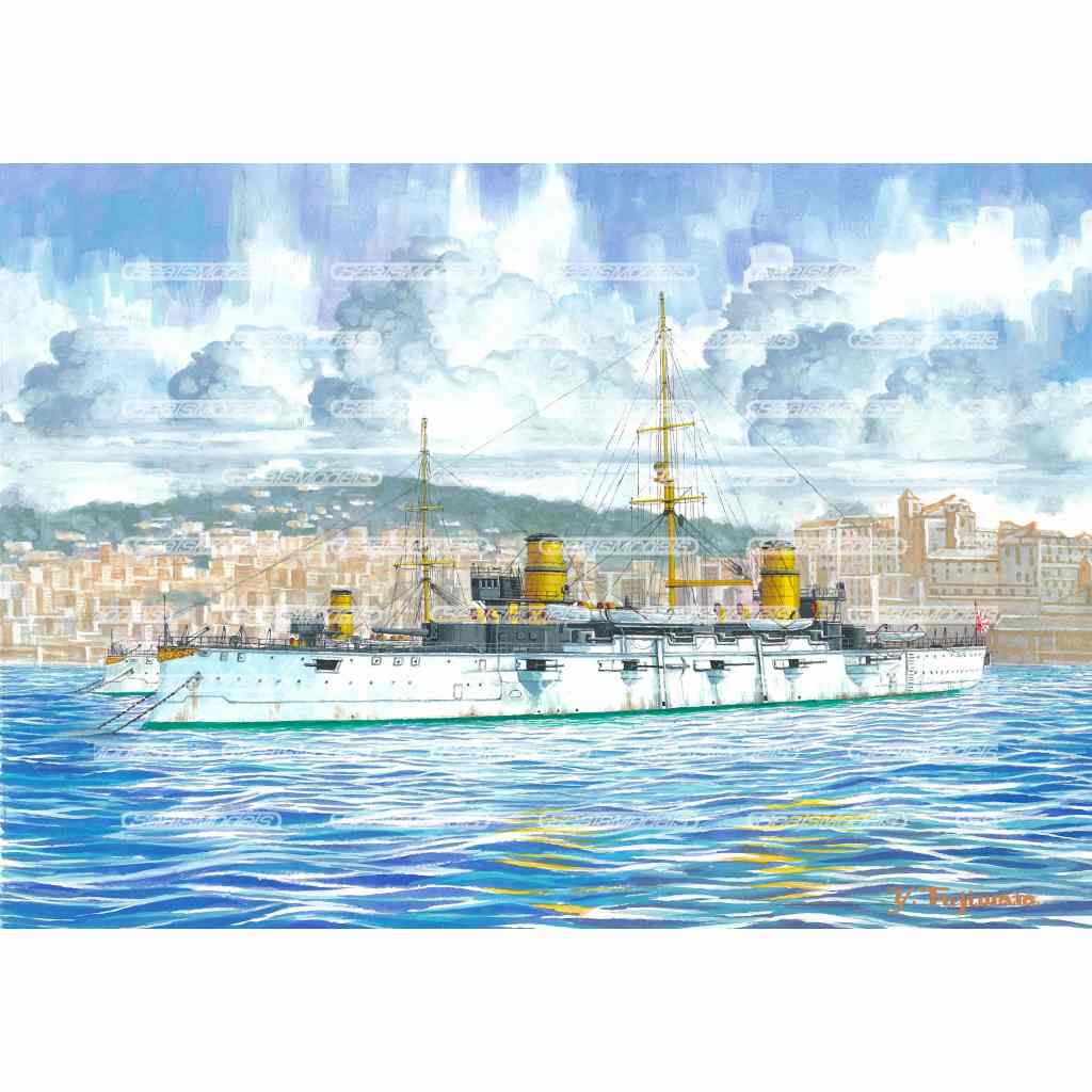 1/700 インジェクションプラモデルキット　日本海軍 1 等巡洋艦 日進 - ウインドウを閉じる