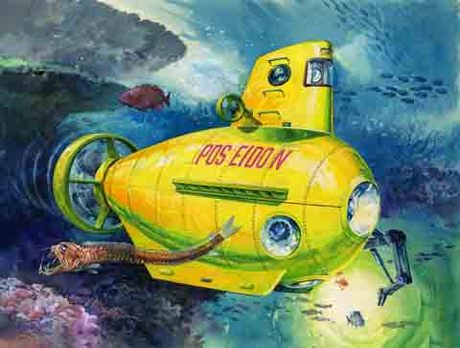 のりもの編 潜水艦 (イエロー)