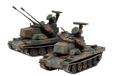 1/72 ML9EX-3 陸上自衛隊 87式自走高射機関砲(2両入り) 特別仕様(エッチングパーツ付き)