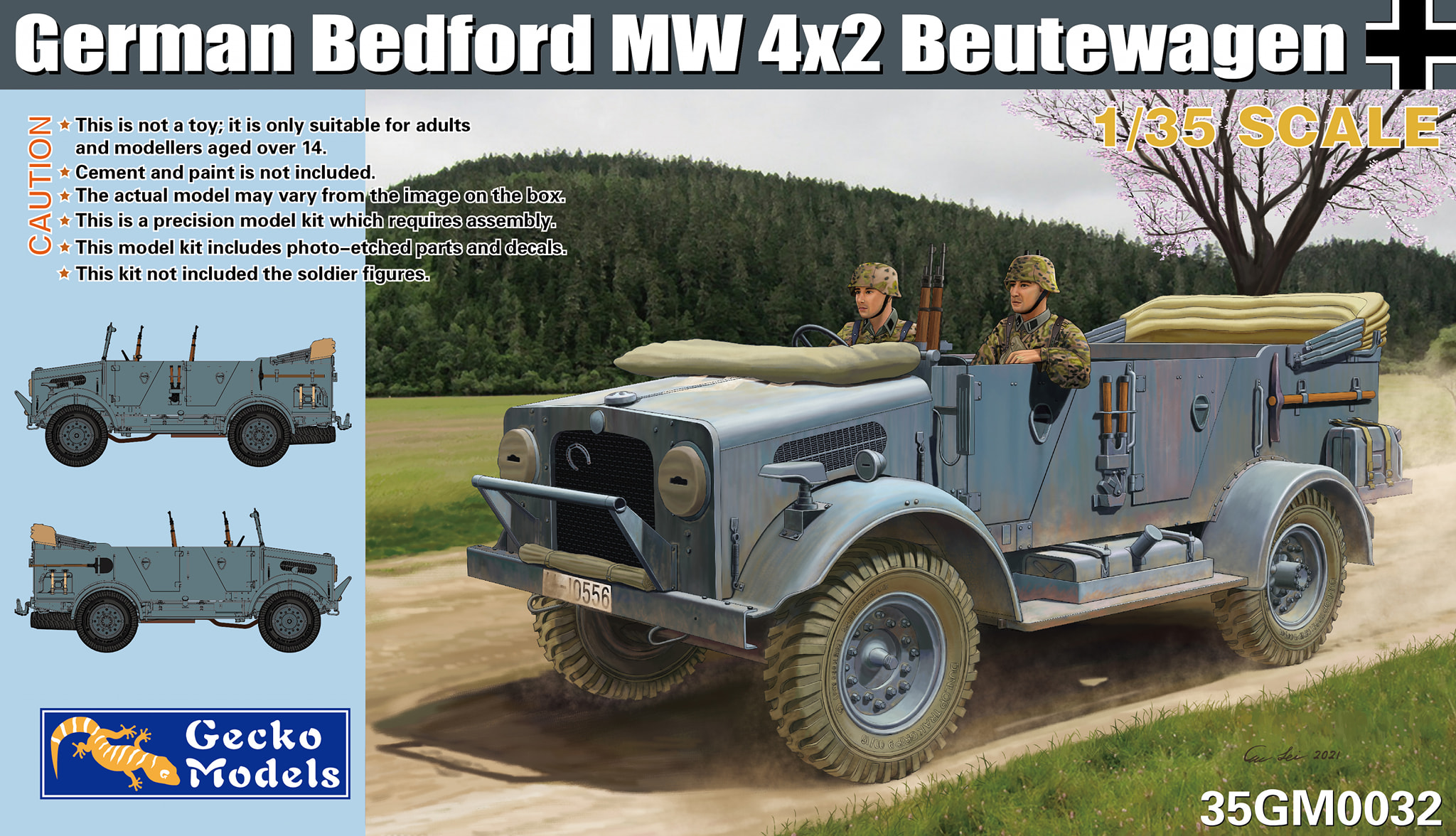 1/35 ドイツ軍 ベッドフォード MW 4 x 2 鹵獲車輛 - ウインドウを閉じる